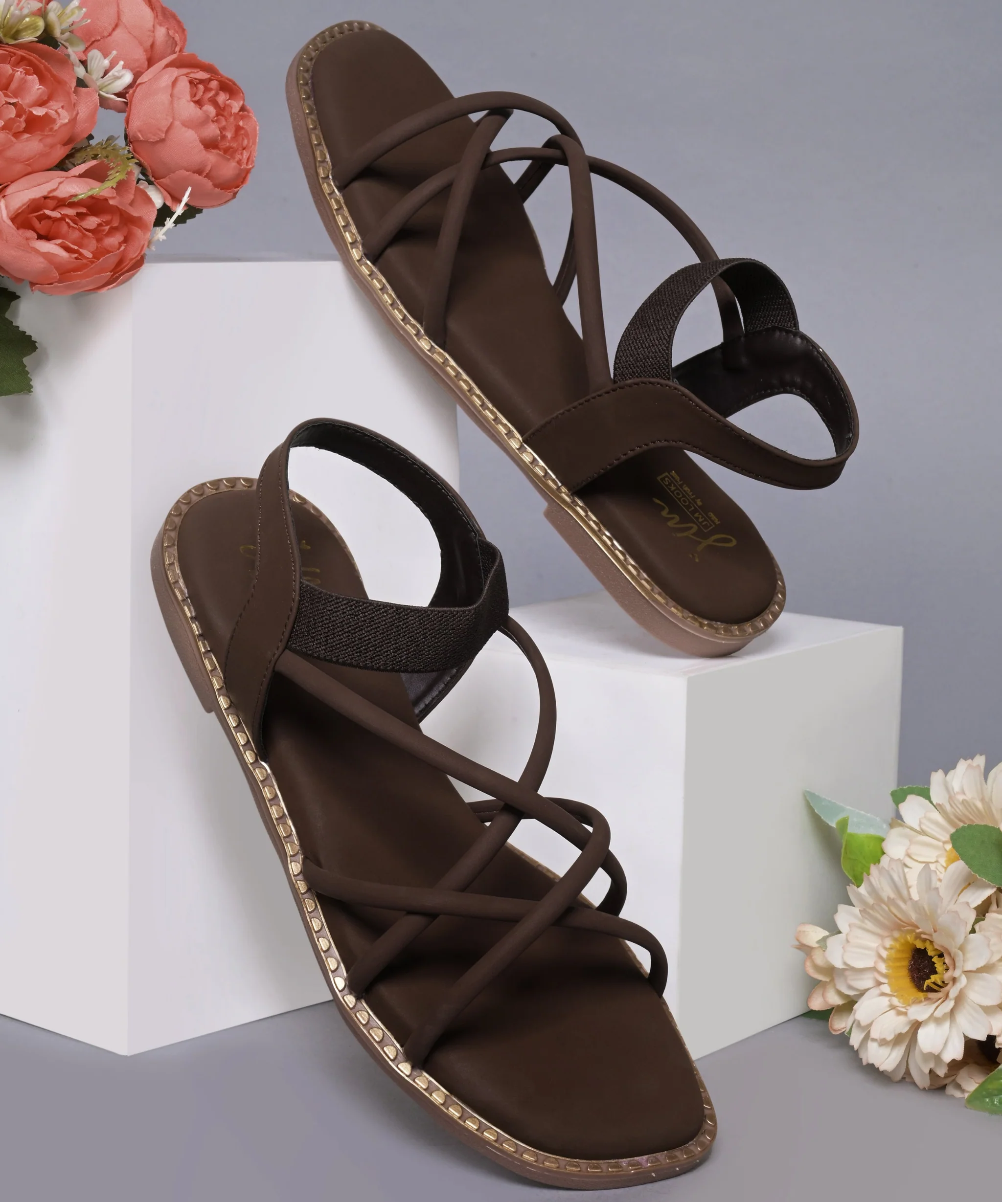 Stylish Embellished Summer Flats Sandals