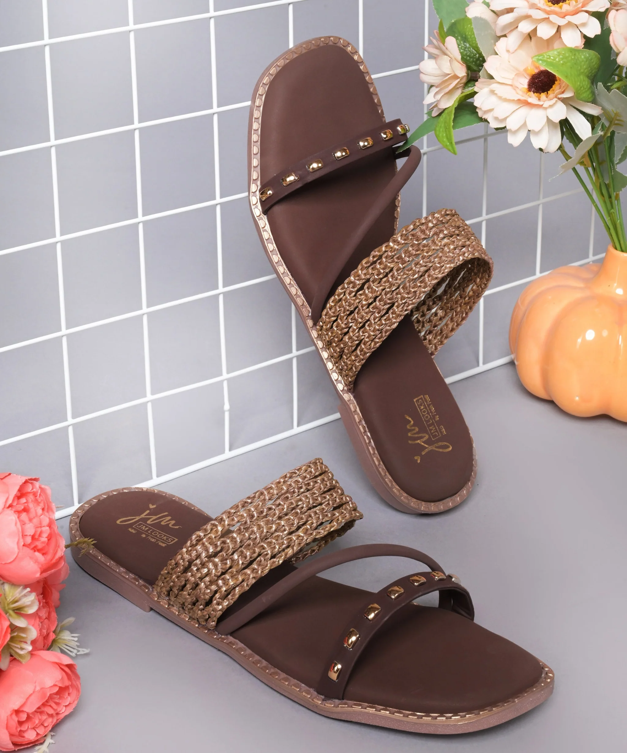 Stylish Embellished Summer Flats