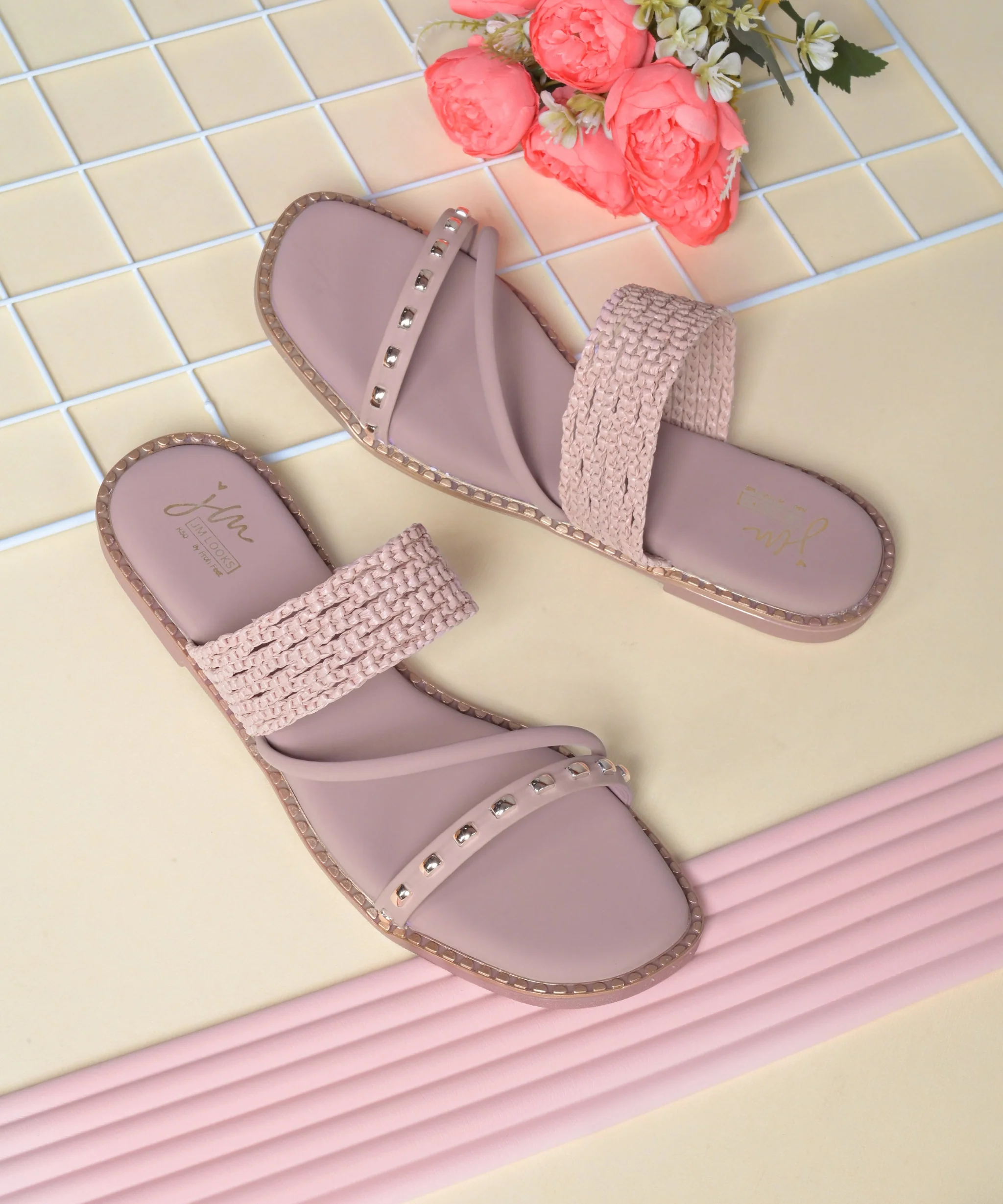 Stylish Embellished Summer Flats - Image 13