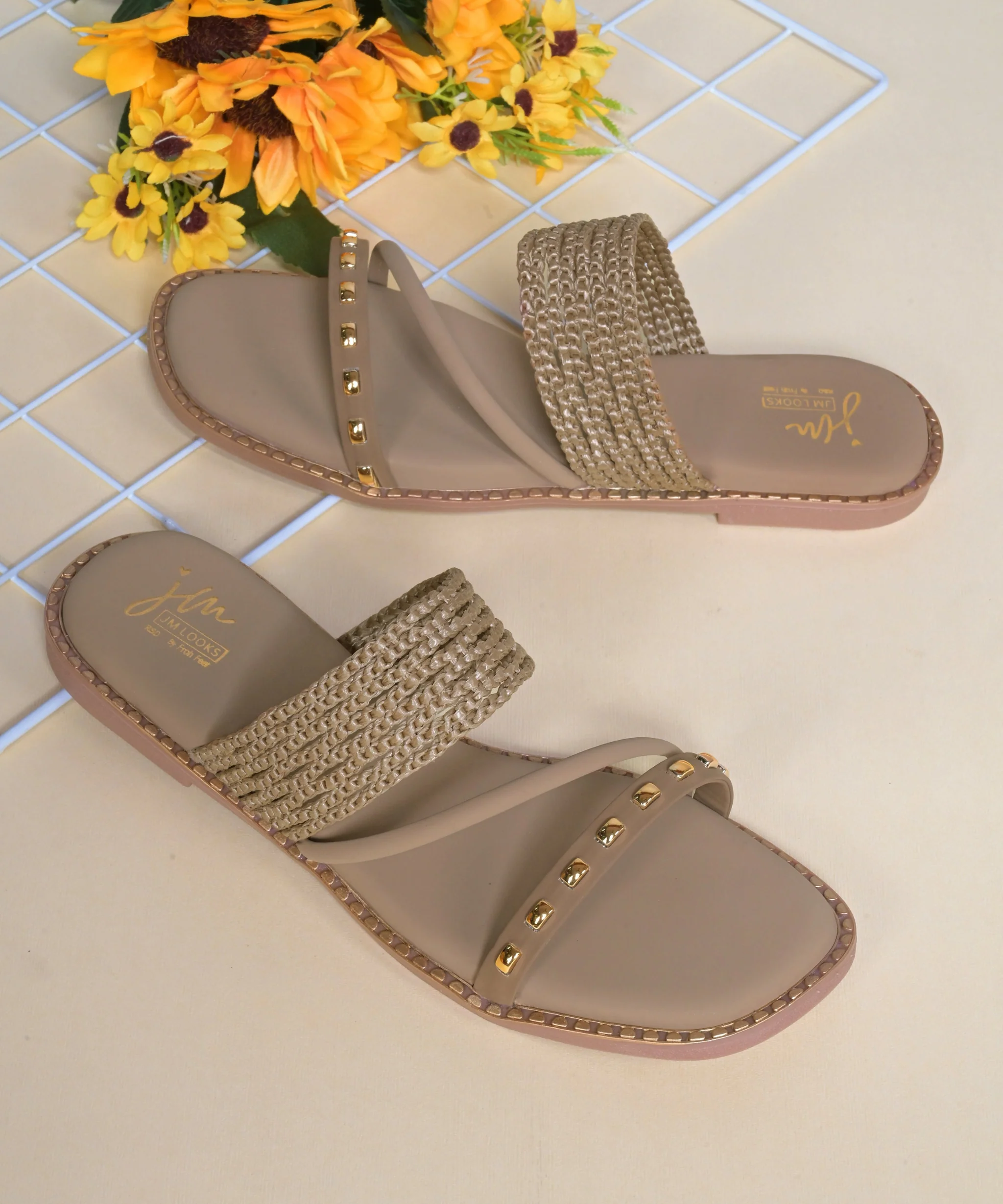 Stylish Embellished Summer Flats - Image 7