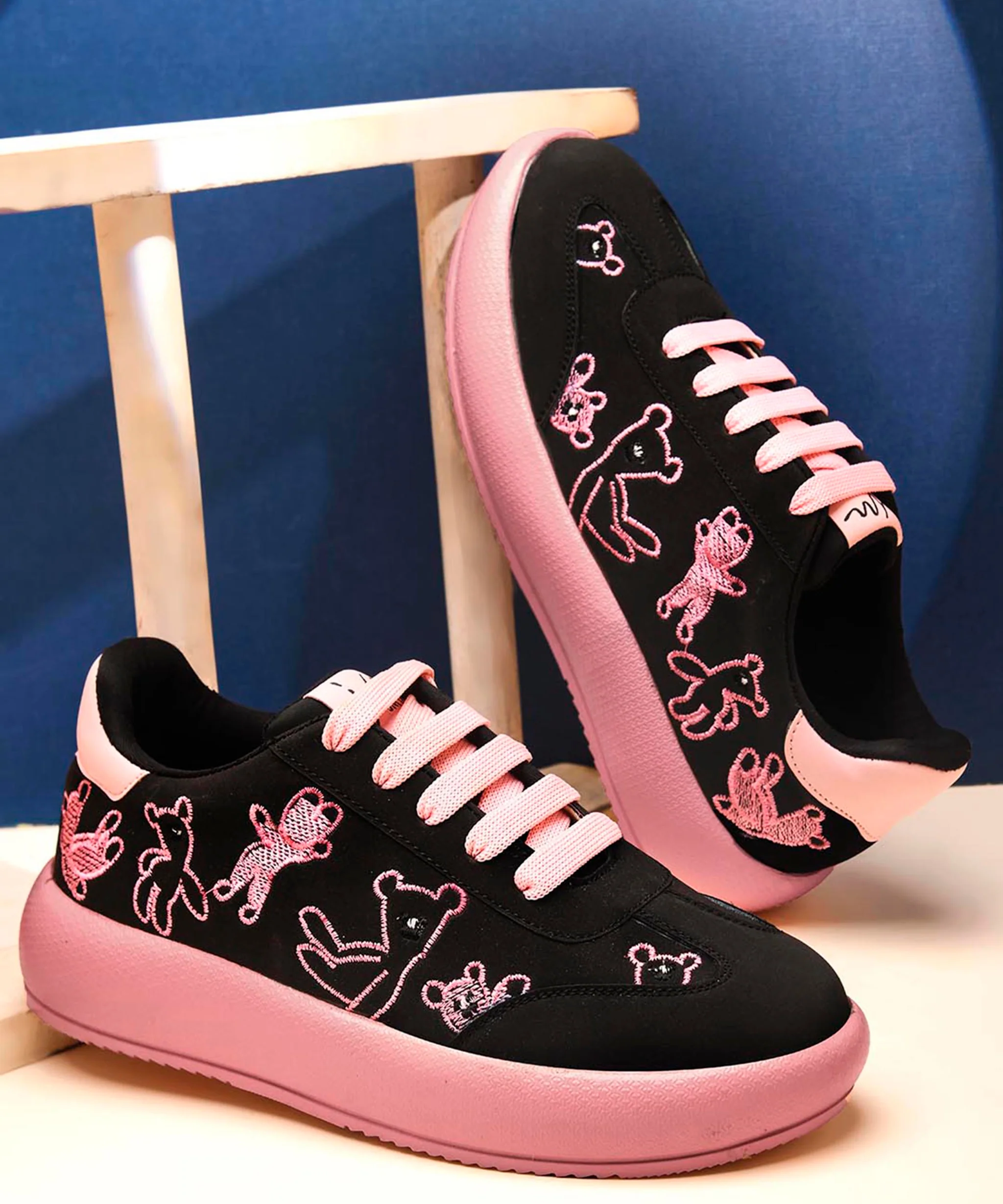 Suede Cute Teddy Sneakers - Image 7