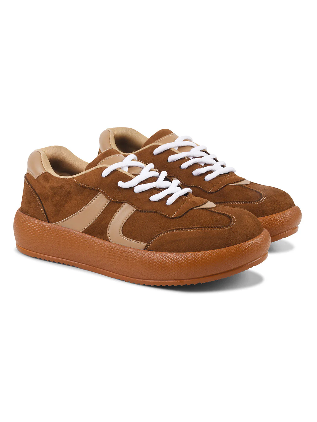 JM Looks Suede lace up sneakers with cushioned sole - Image 13