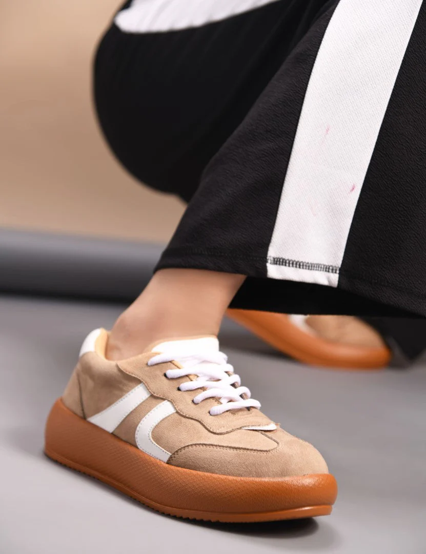JM Looks Suede lace up sneakers with cushioned sole - Image 17