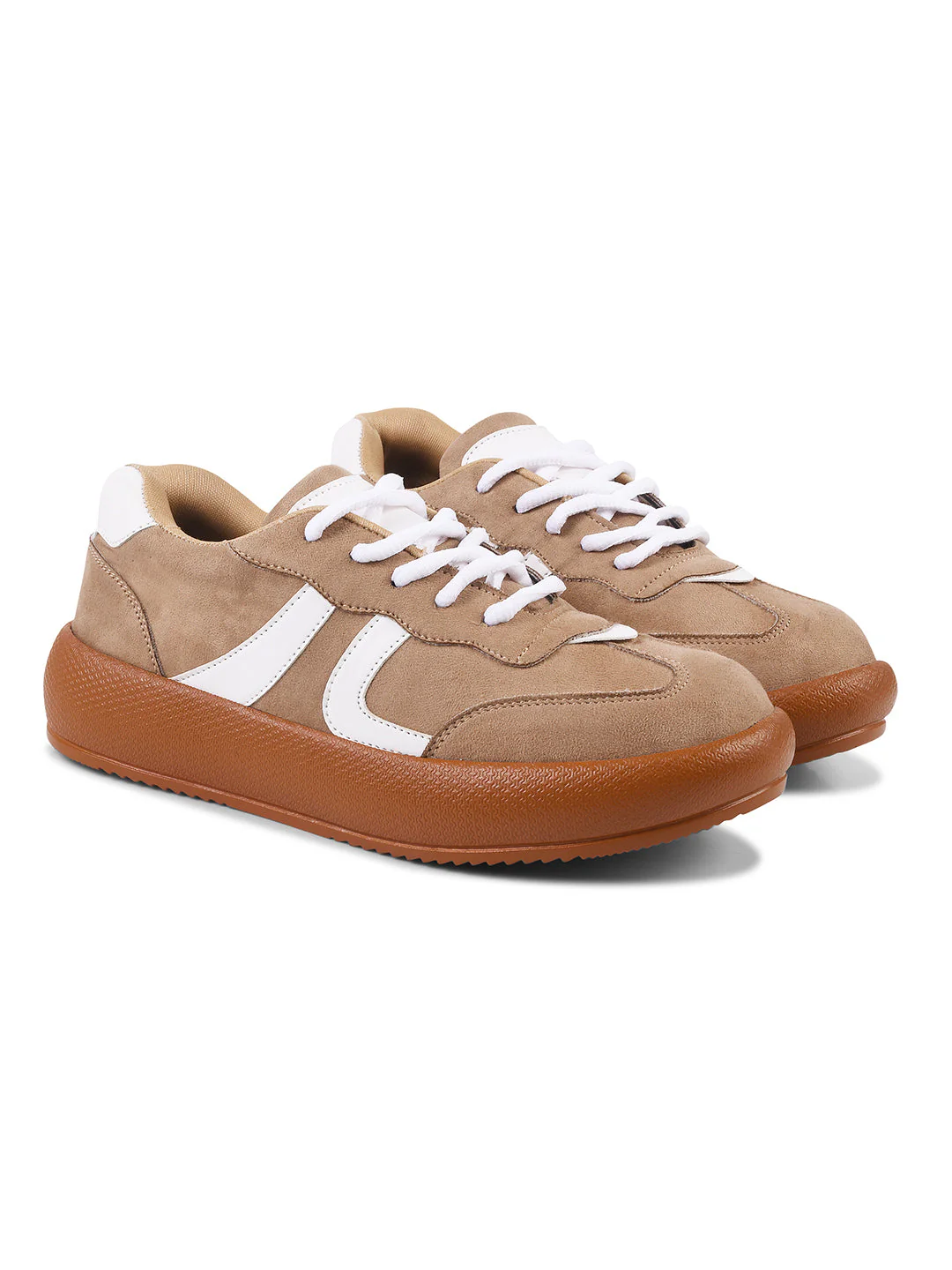 JM Looks Suede lace up sneakers with cushioned sole - Image 18