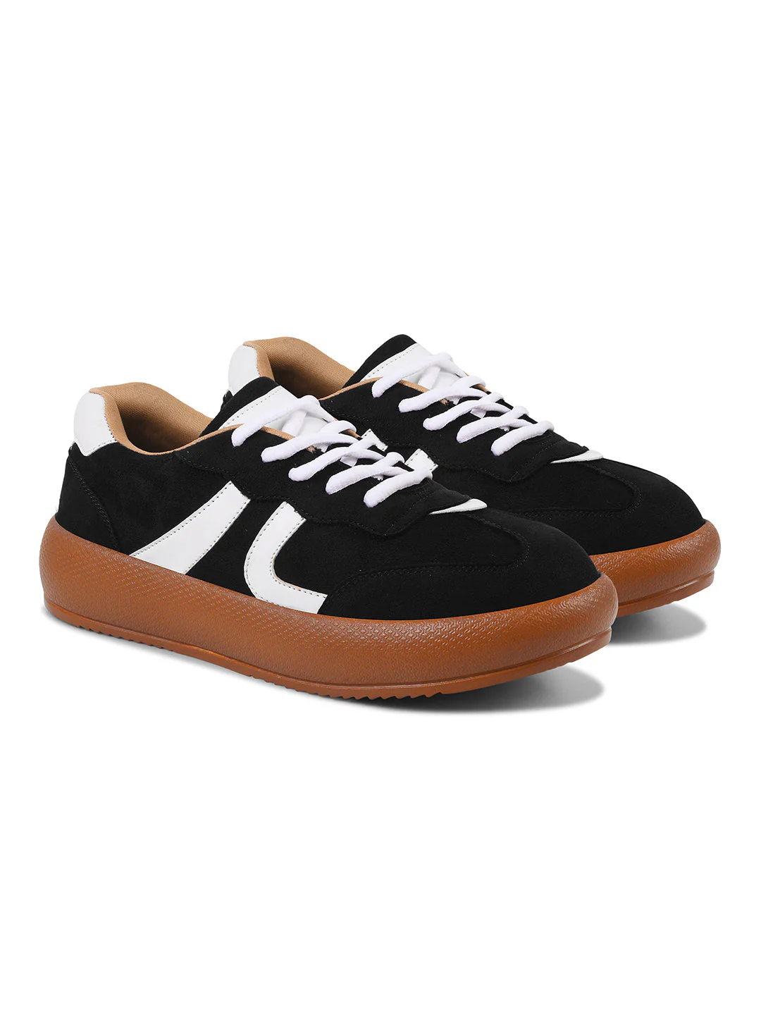 JM Looks Suede lace up sneakers with cushioned sole - Image 23