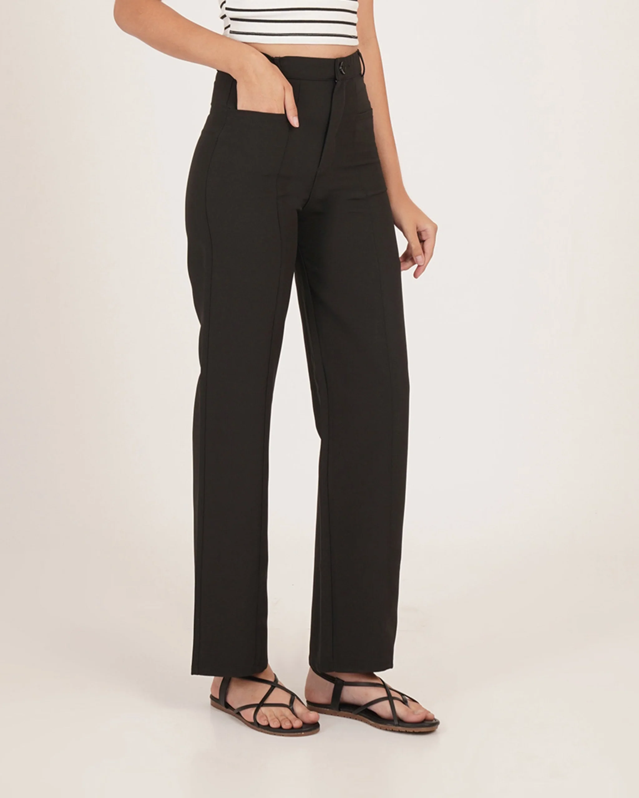Tailored High-Rise Formal Pants - Image 4