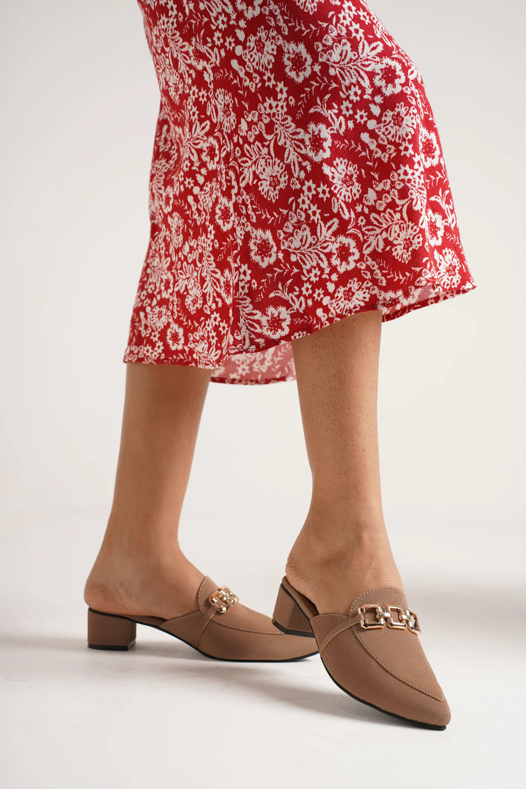 Jm Looks Elegant Chain Detail Mule Loafers - Image 12