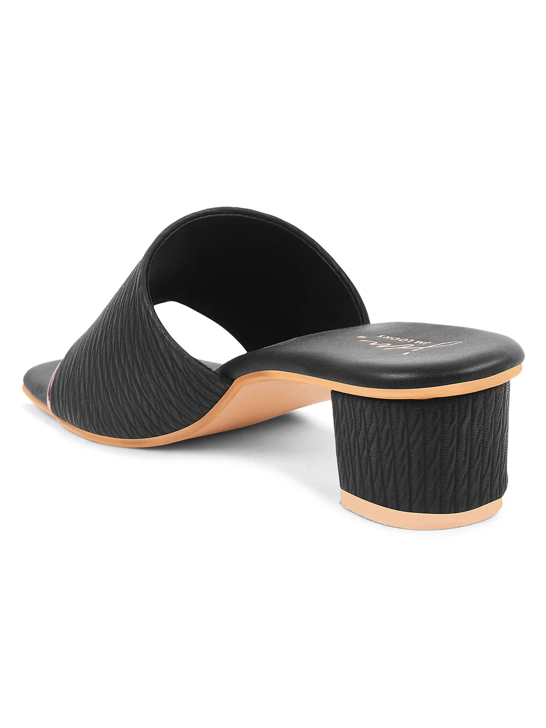 Jm Looks Textured Strap Block Heel Sandals - Image 12