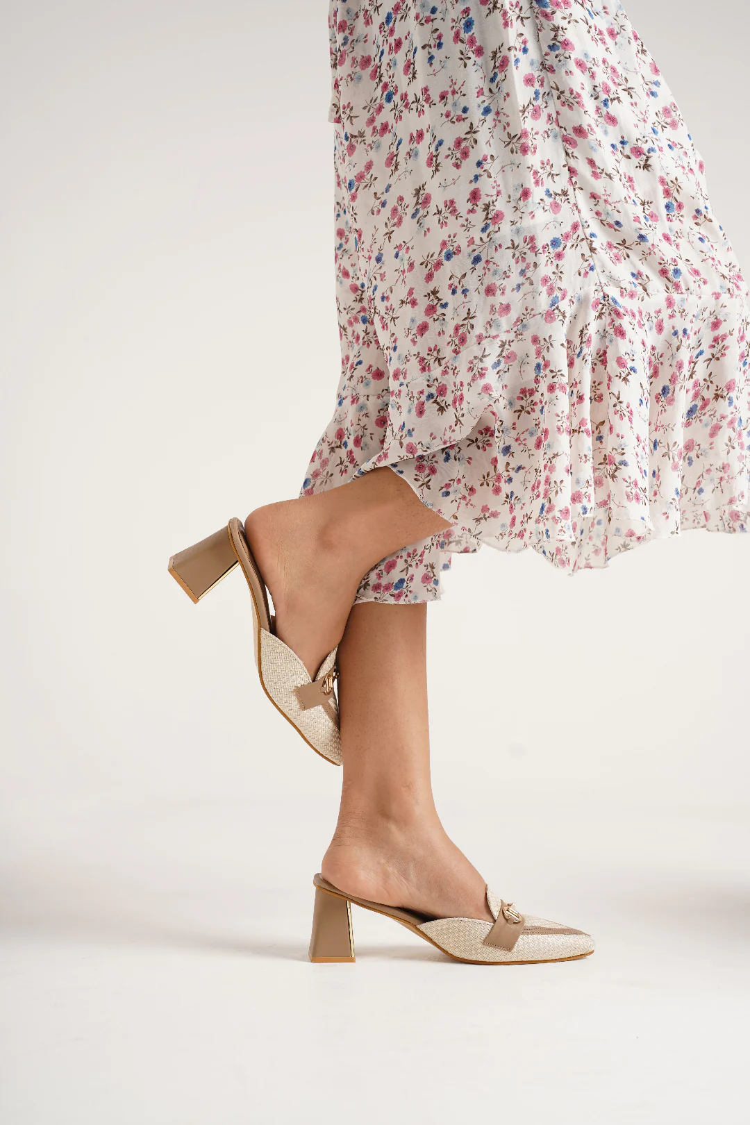Jm Looks Woven Textured Chain Mule Loafers - Image 6
