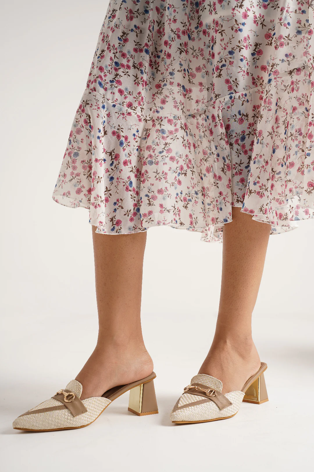 Jm Looks Woven Textured Chain Mule Loafers - Image 7