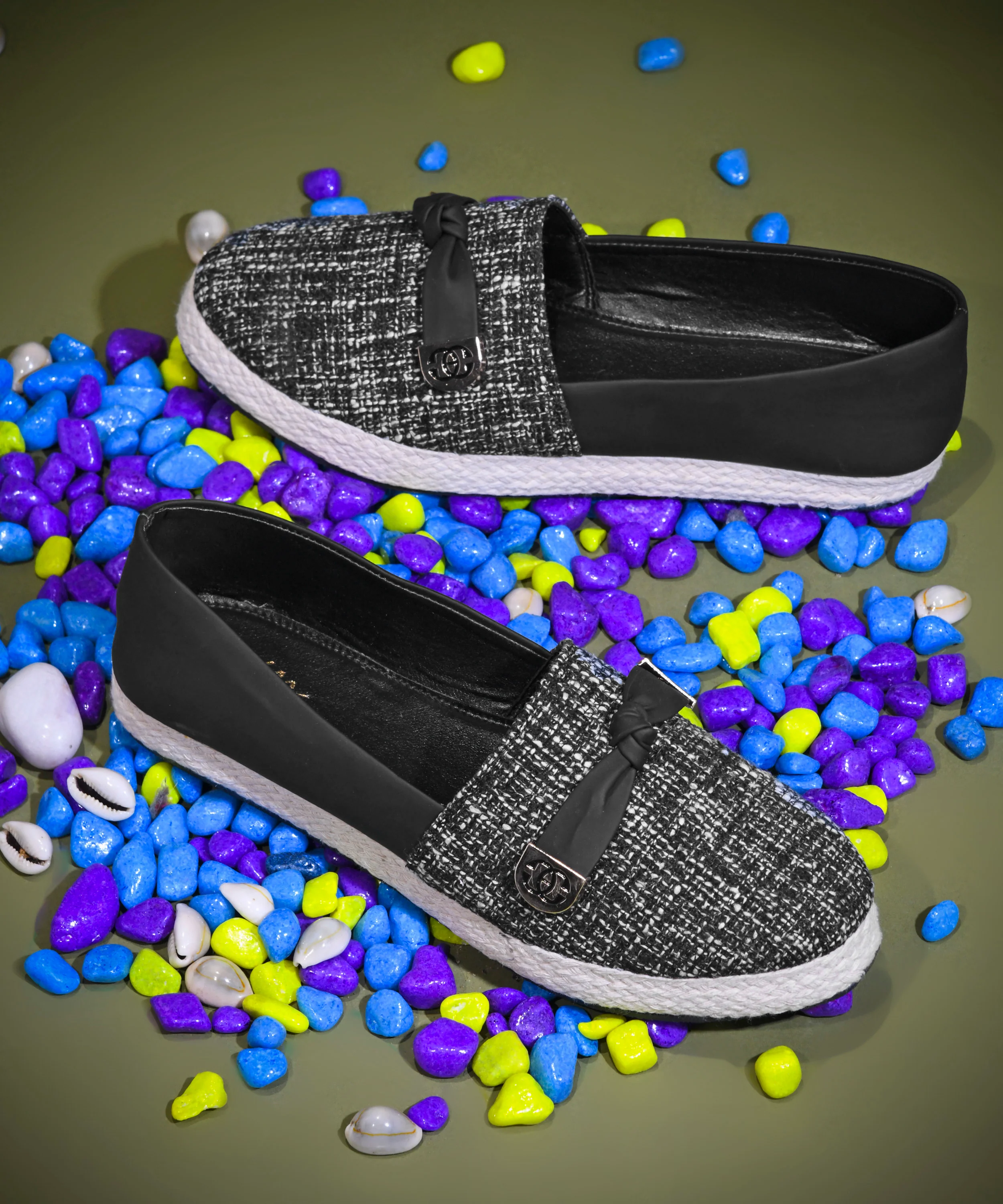 JM Looks Textured Slip-On Casual Shoes - Image 6