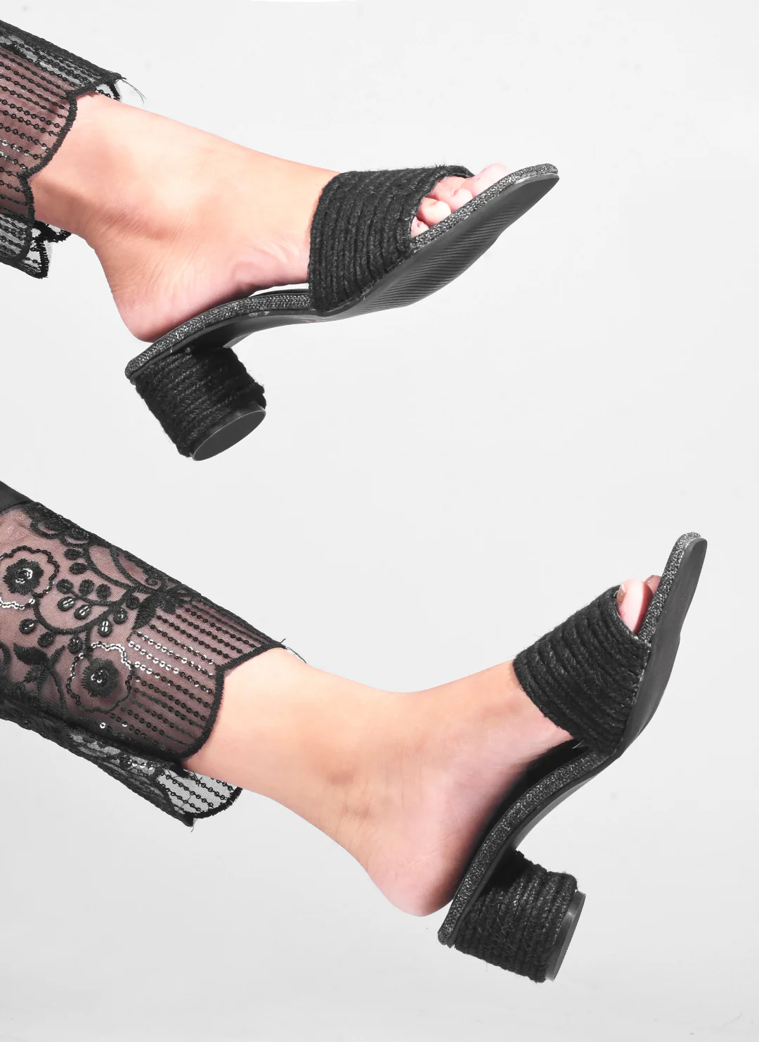 Jm Looks Textured Block Heels for Women & Girls - Image 10