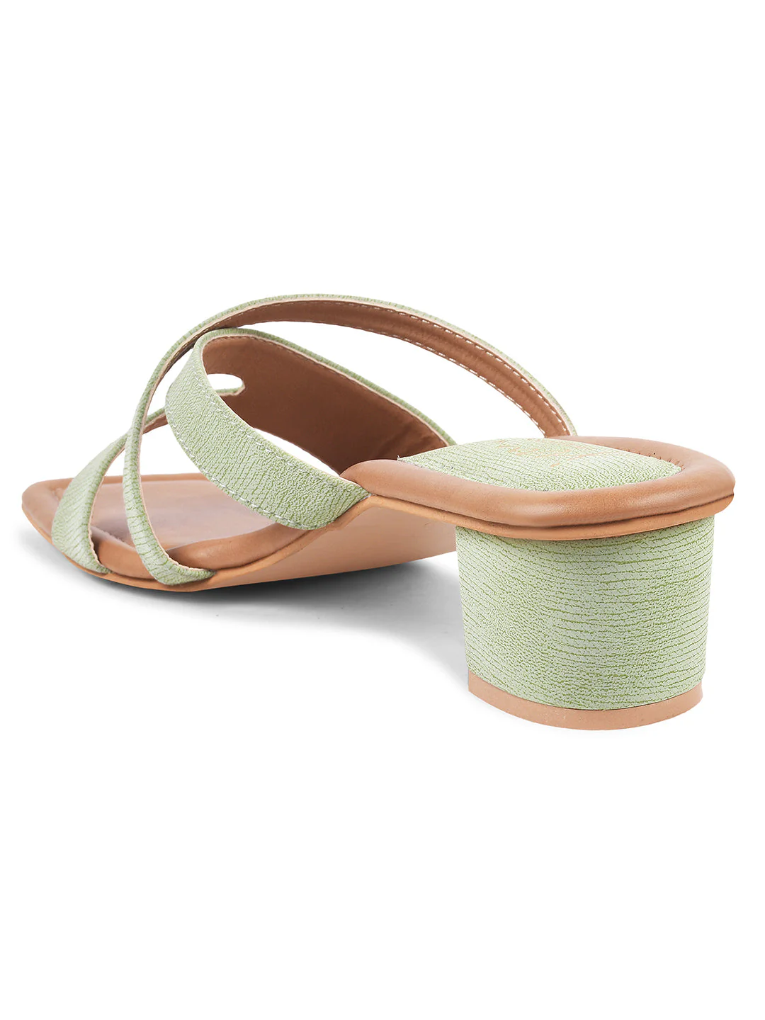 JM Looks Block Heel Dual Strap Women Sandals - Image 6