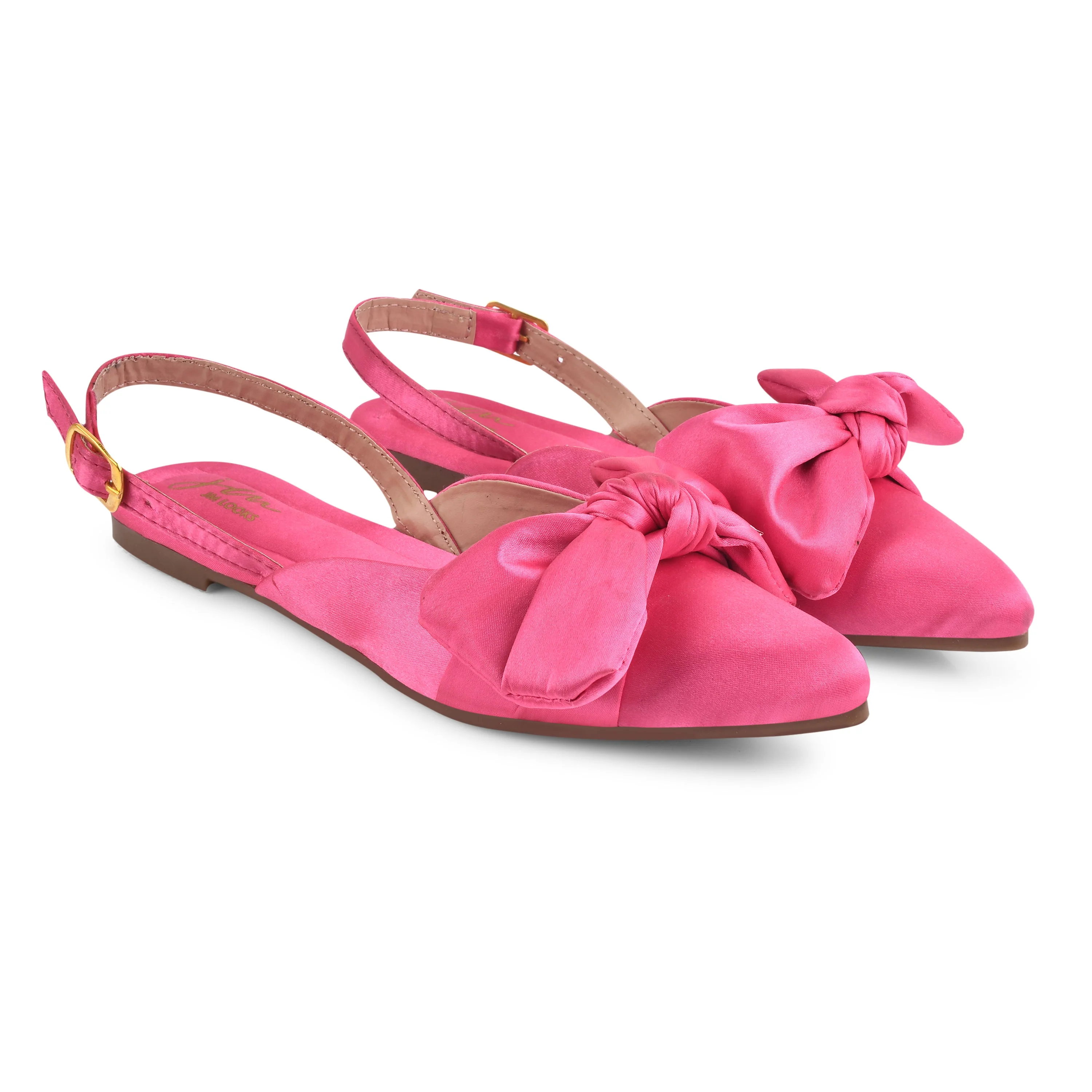 Jm Looks Bow Detail Slingback Flat for Women & Girls - Image 11