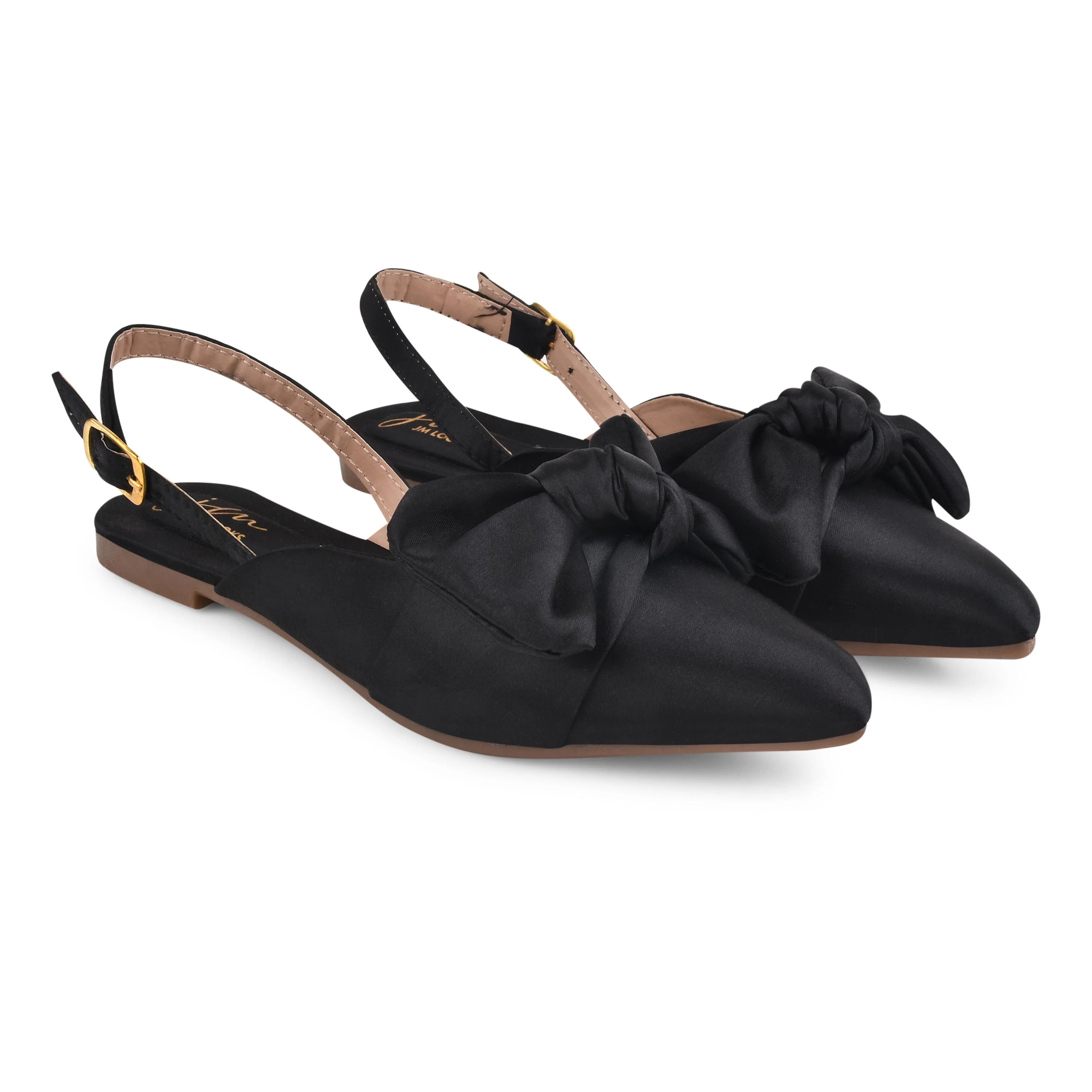 Jm Looks Bow Detail Slingback Flat for Women & Girls - Image 3