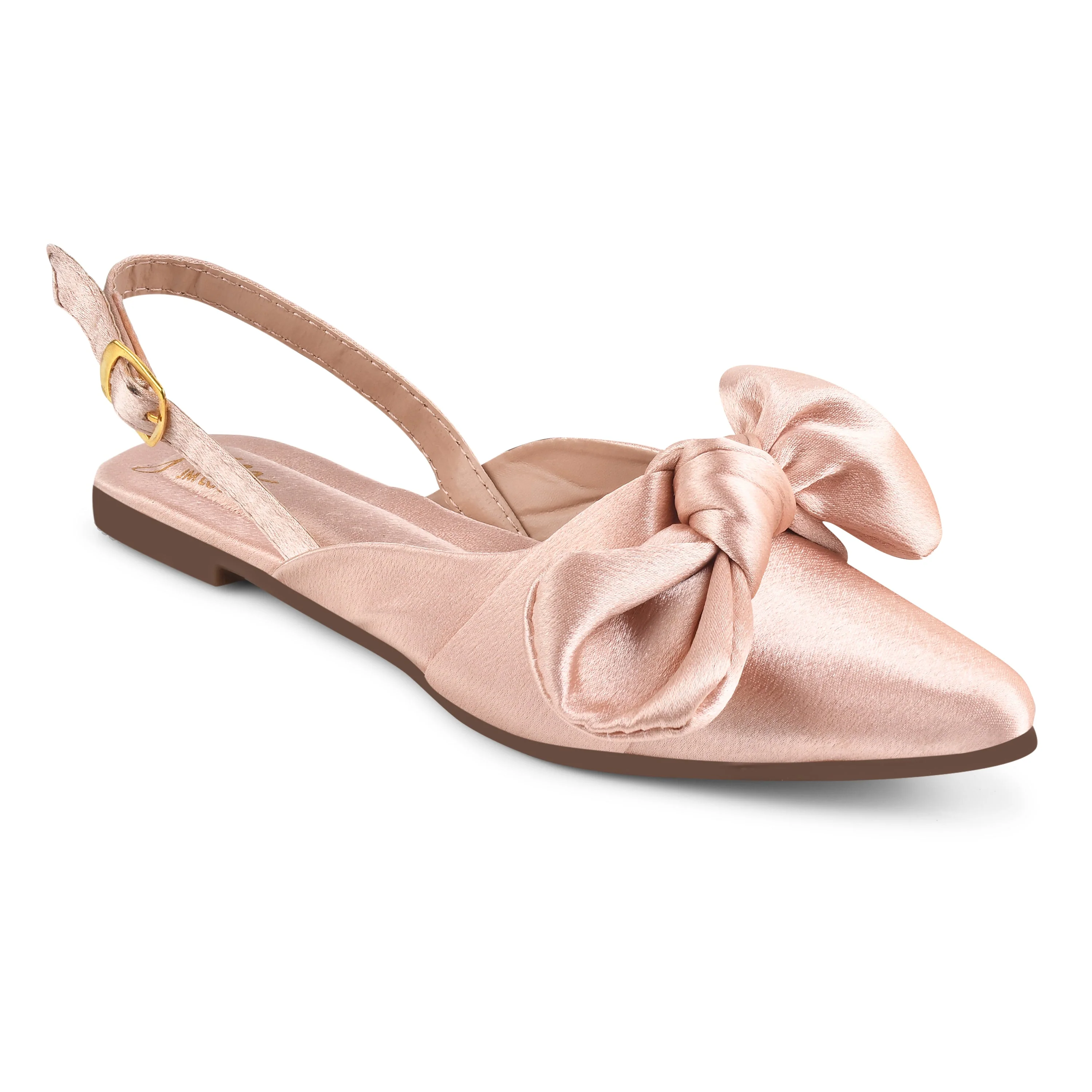 Jm Looks Bow Detail Slingback Flat for Women & Girls - Image 8