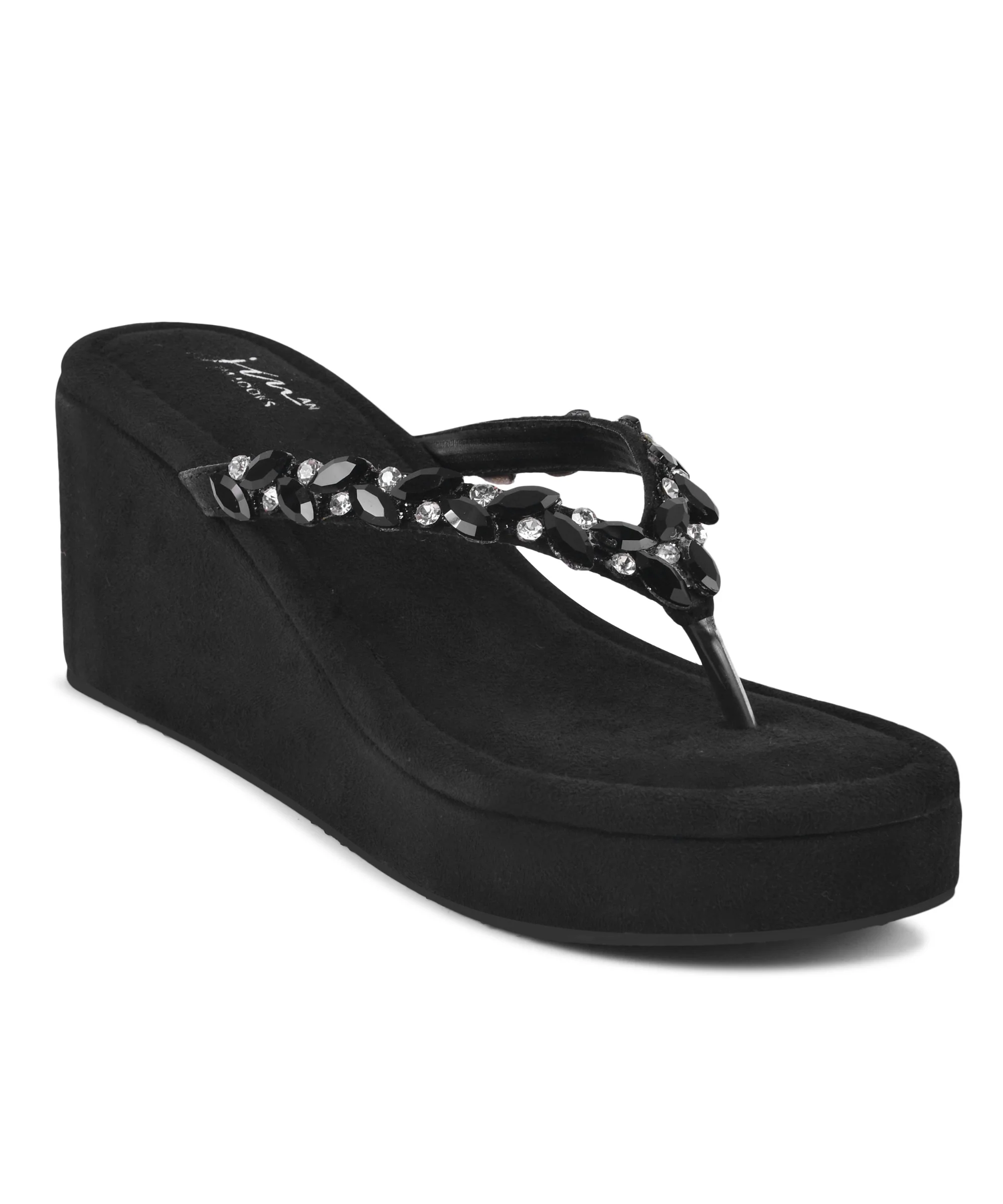 Statement Wedge T- strap Sandals - Image 9