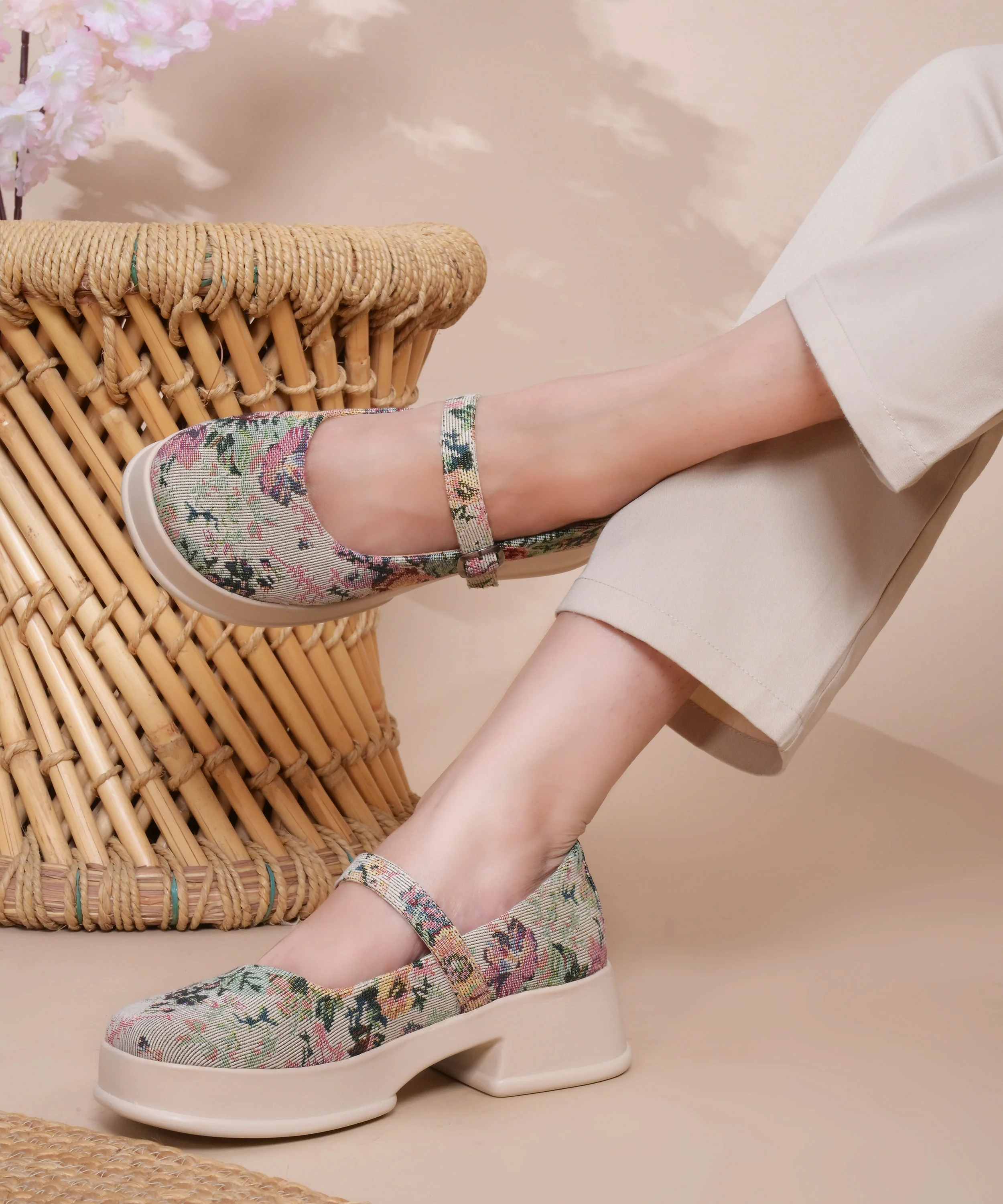 Timeless Floral Buckle Platforms - Image 10