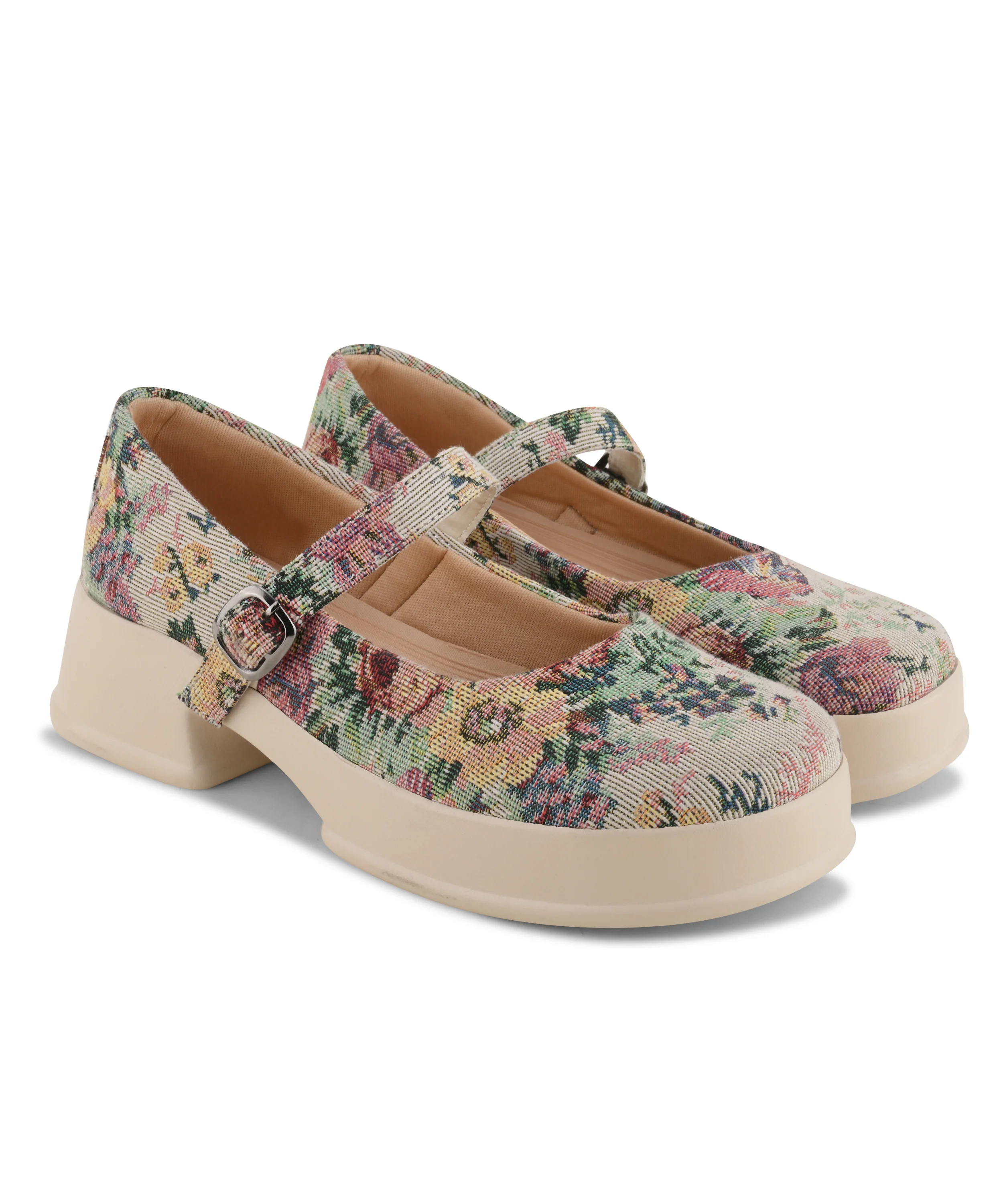 Timeless Floral Buckle Platforms - Image 12