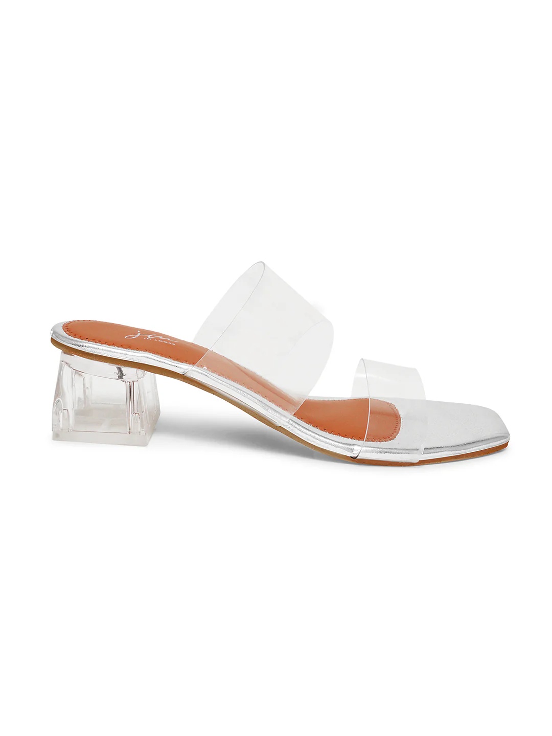 Clear Strap Block Heels for Women | Transparent Sandals with Clear Heel - Image 18