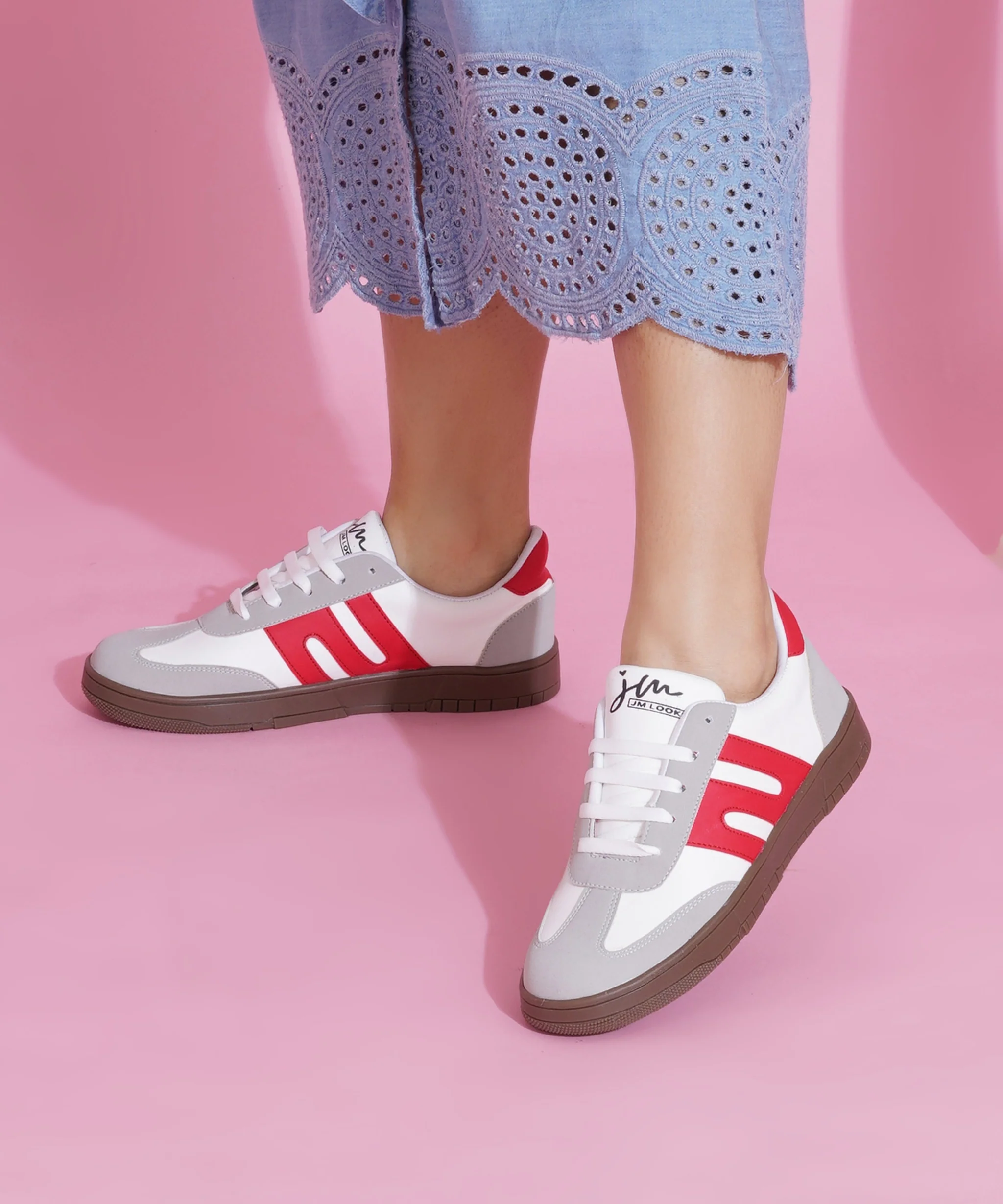 Casual Sneakers for Women, Trendy Lace-Up Shoes with Premium Finish - Image 21