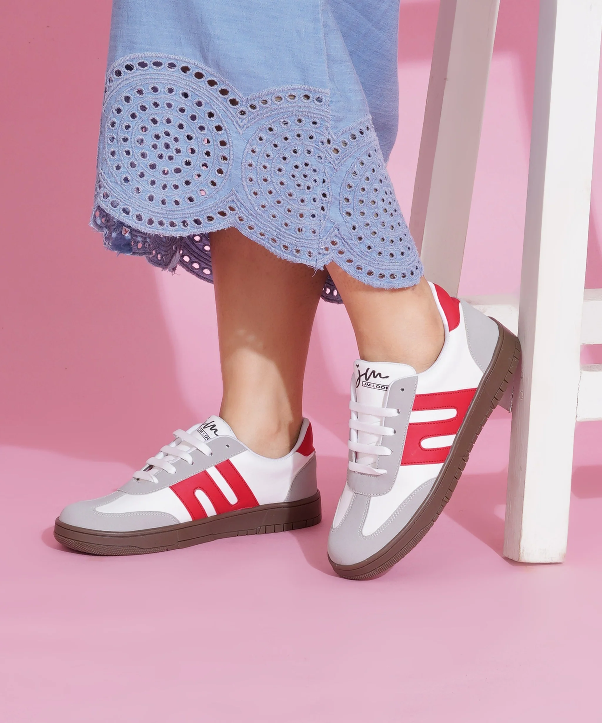 Casual Sneakers for Women, Trendy Lace-Up Shoes with Premium Finish - Image 22