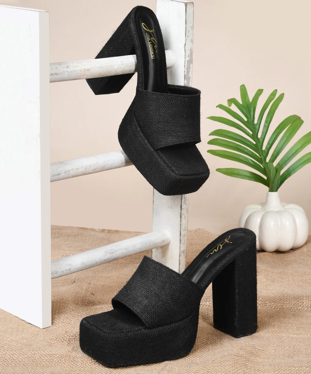 Platform Ultra-High Block Heels - Image 4