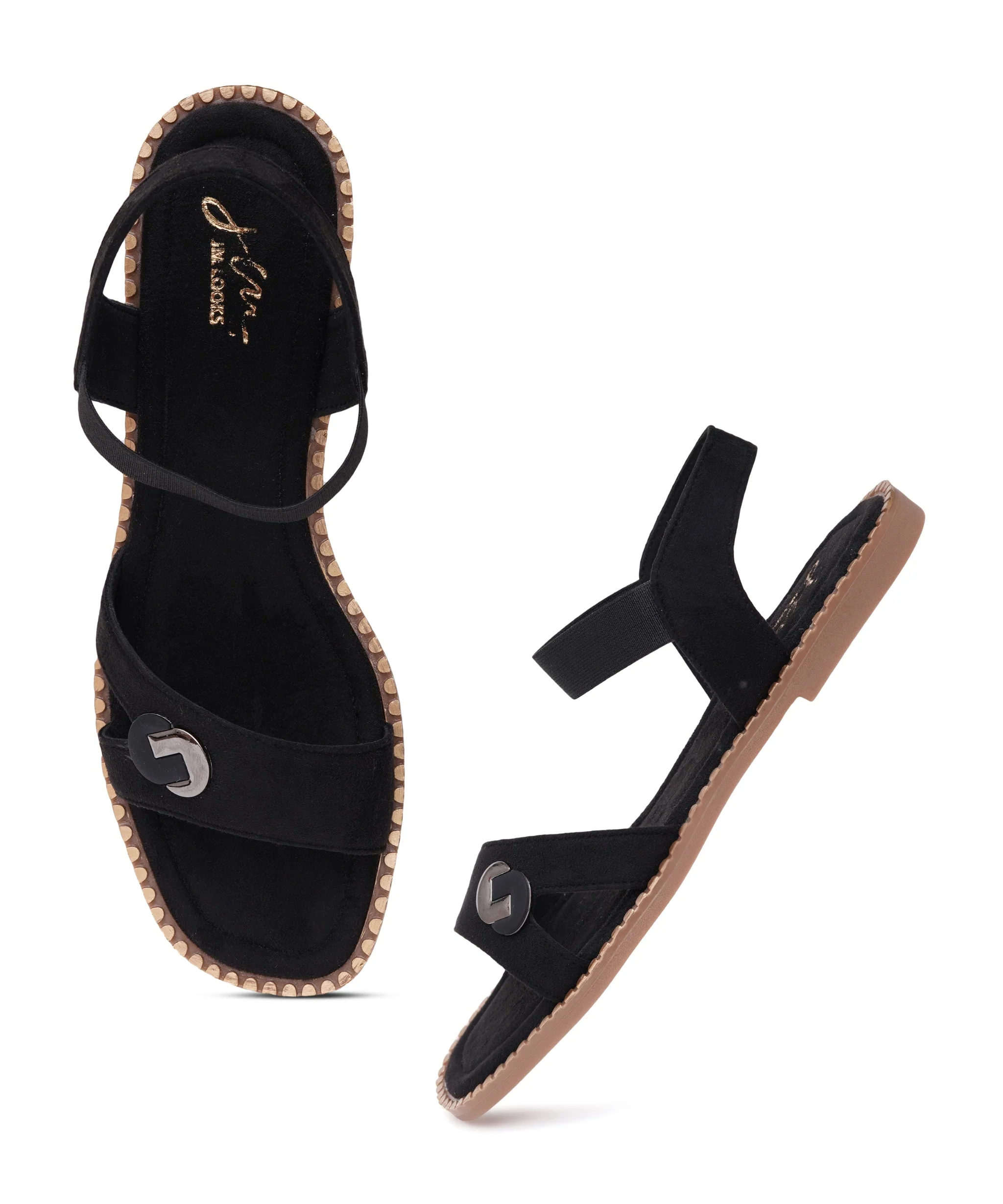 Urban Comfort Open-Toe Flats - Image 5