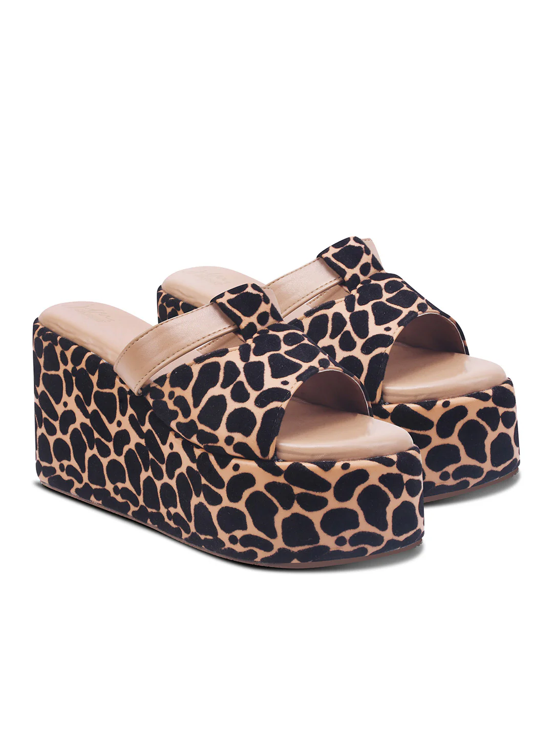 JM Looks Urban Contrast Print Chunky Platforms - Image 12