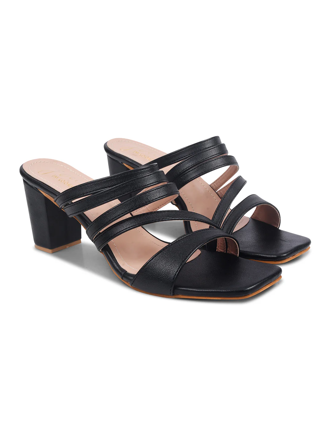 Strappy Block Heel Mules for Women with Square Open Toe - Image 6