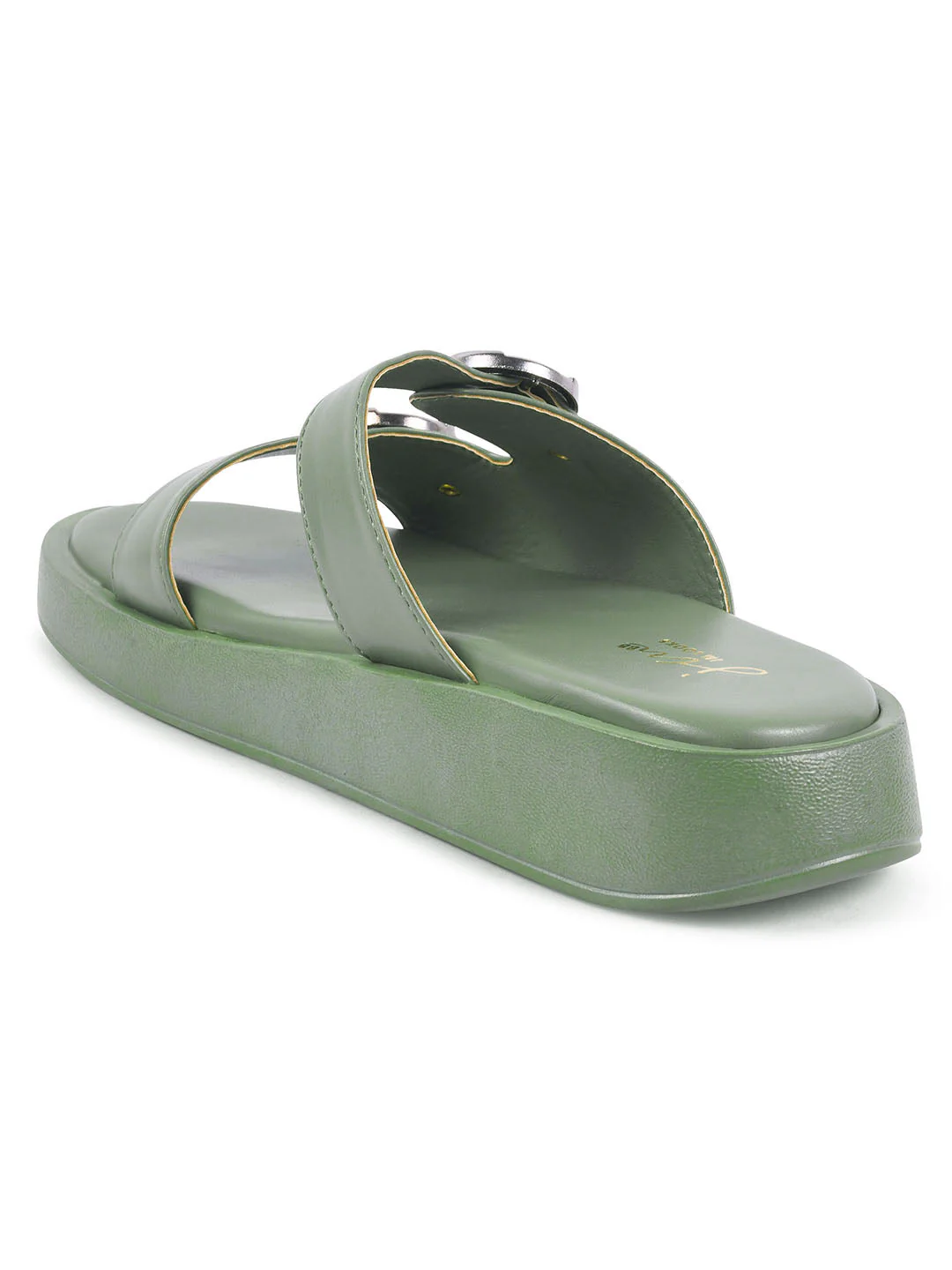 Women's Double Buckle Platform Slide Sandals with Chunky Sole | JM Looks - Image 18
