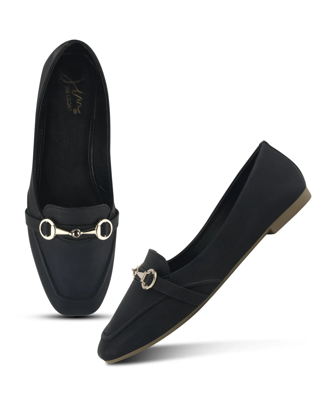 Women Flat Loafers with Metal Horsebit - Image 5