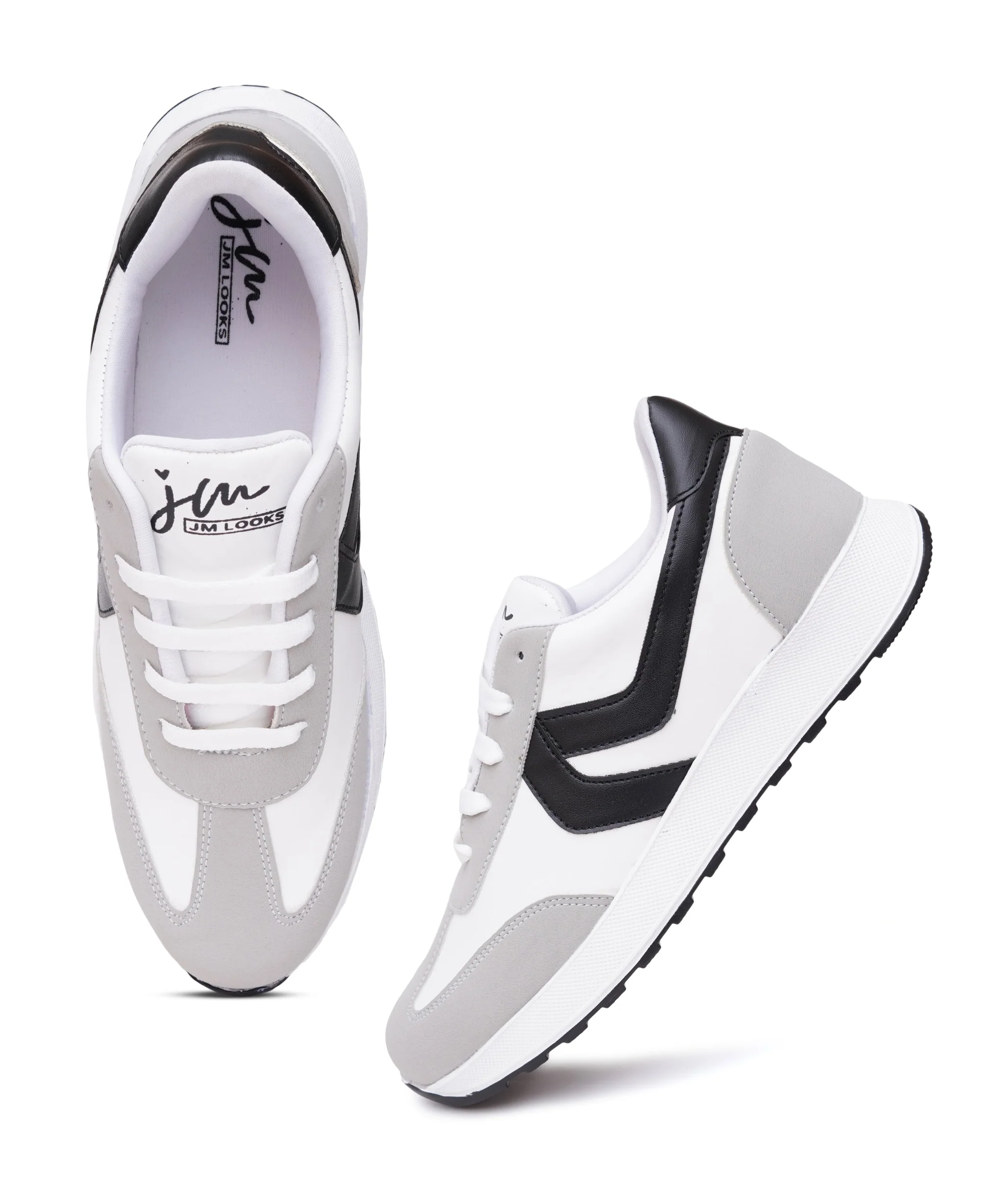 Women’s Casual Lace-Up Sneakers with Contrast Panels - Image 12