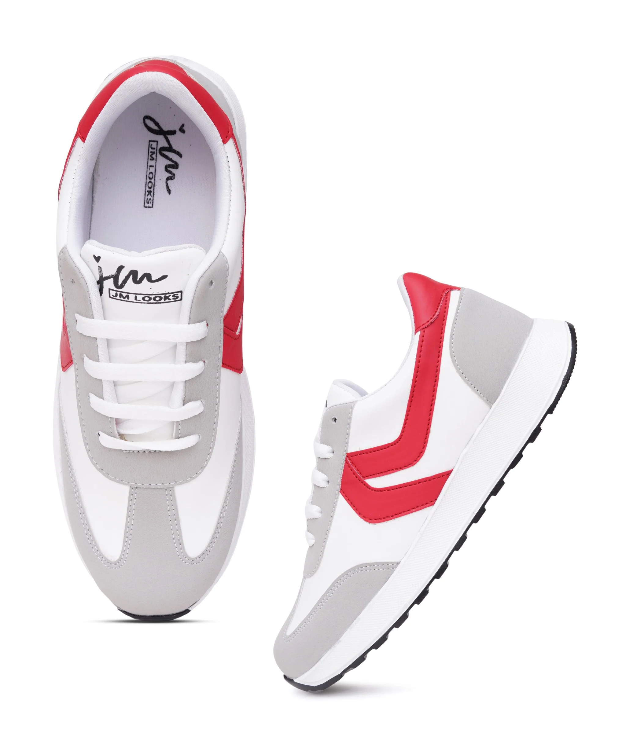 Women’s Casual Lace-Up Sneakers with Contrast Panels - Image 17