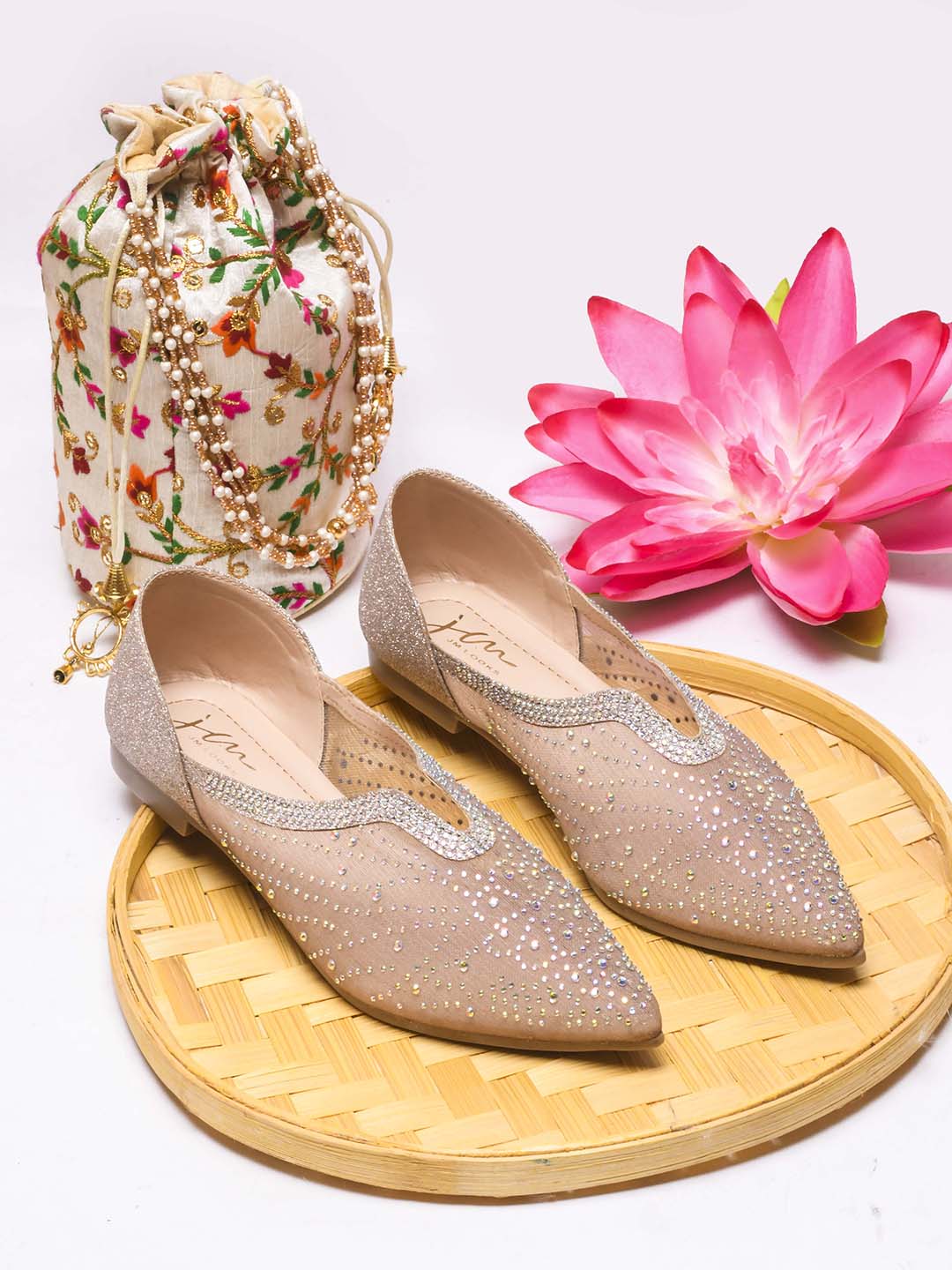 Jm Looks Women's Embellished Pointed Toe Flat - Image 16
