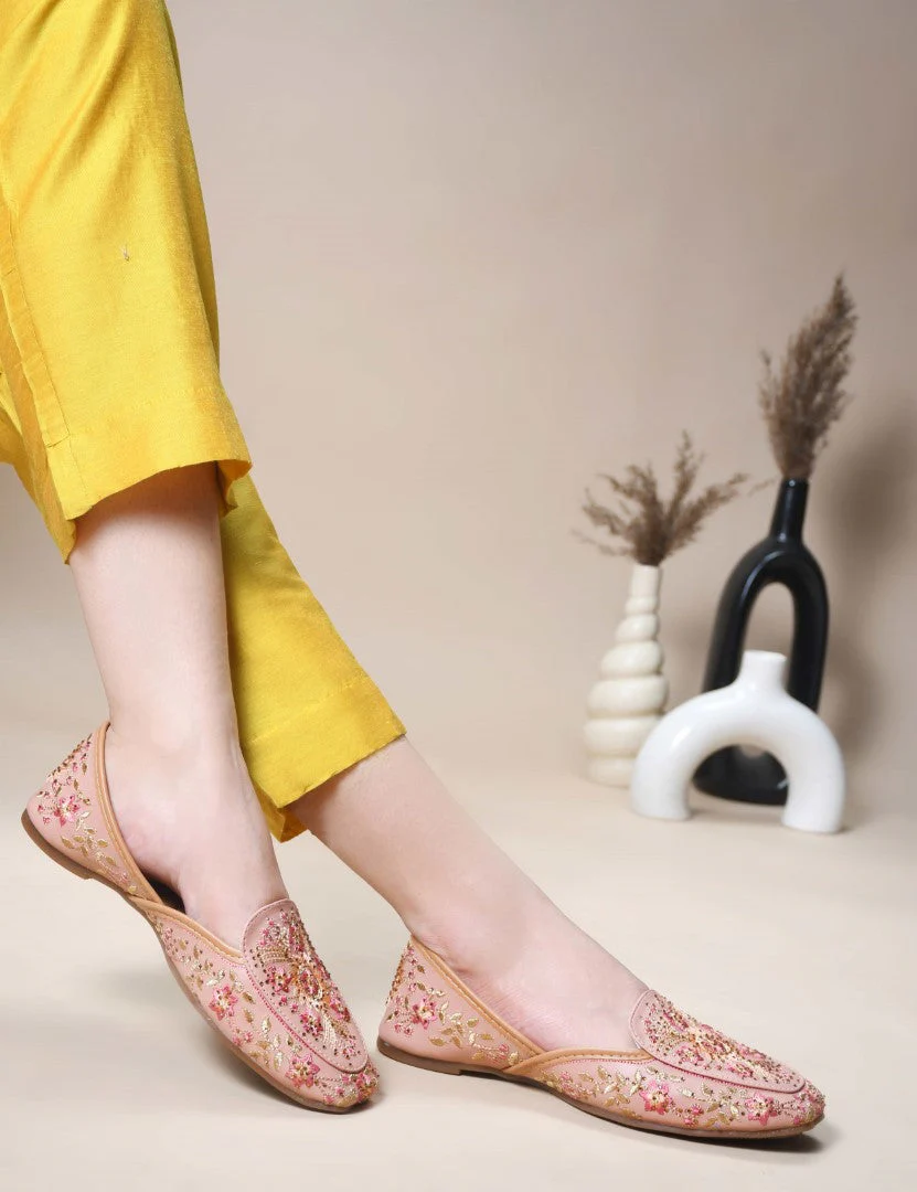 JM Looks Embroidered Jutti Loafer Flat - Image 8