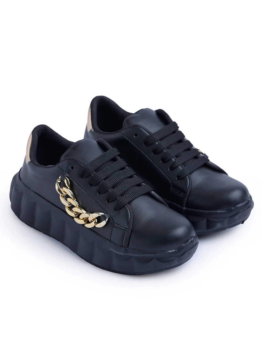 Jm Looks Chain Embellished Platform Sneakers - Image 6