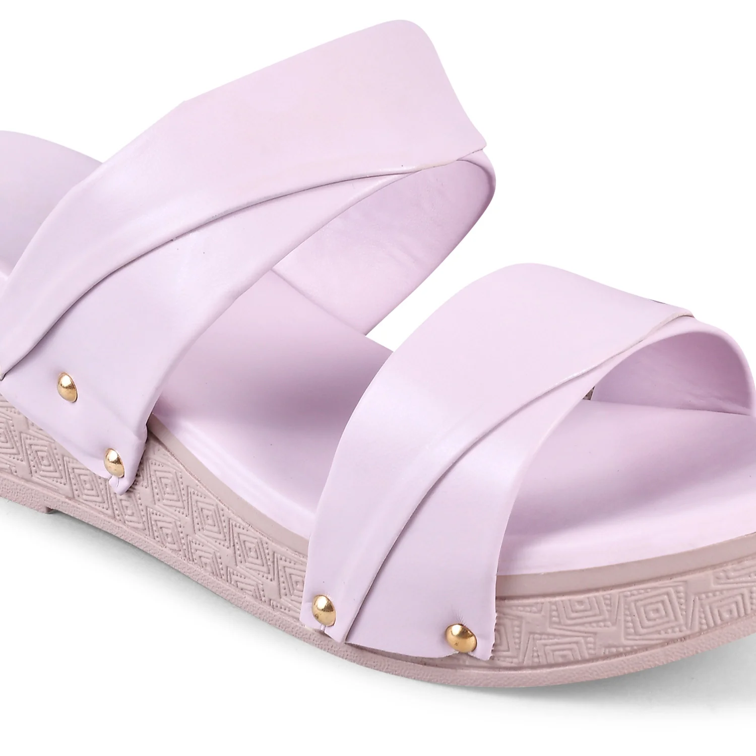 Jm Looks Women's Dual Strap Wedge Slides Sandals with Comfortable Platform Sole - Image 12