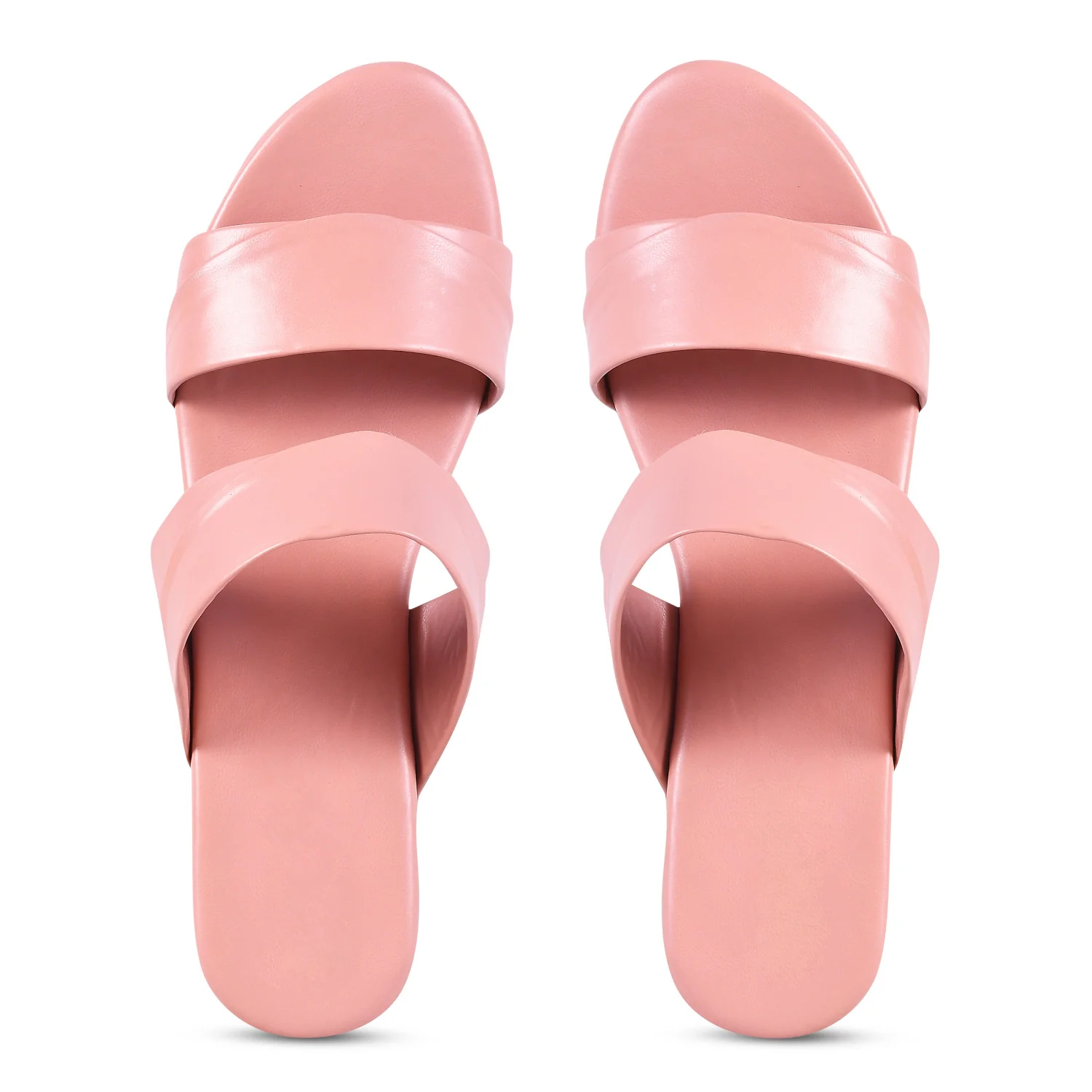 Jm Looks Women's Dual Strap Wedge Slides Sandals with Comfortable Platform Sole - Image 15