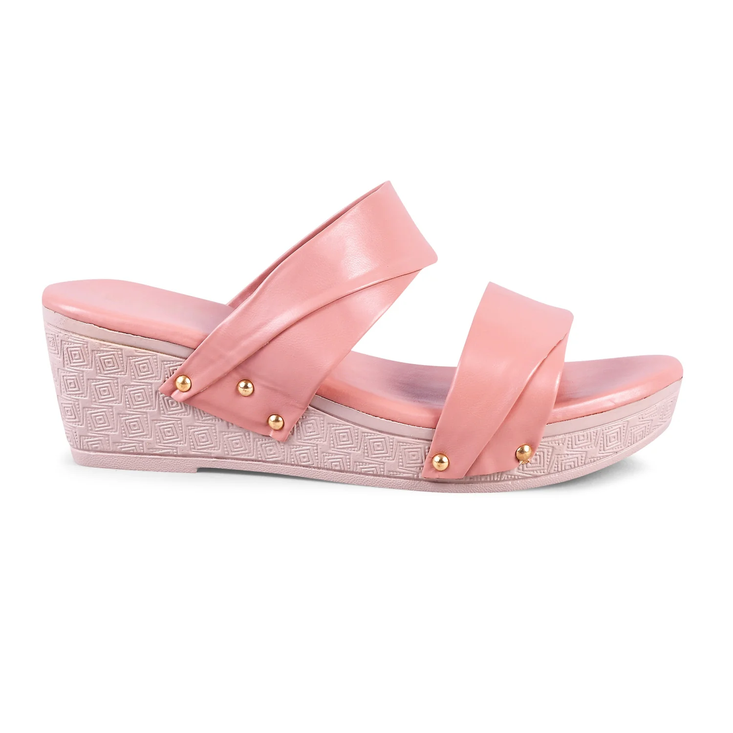 Jm Looks Women's Dual Strap Wedge Slides Sandals with Comfortable Platform Sole - Image 16