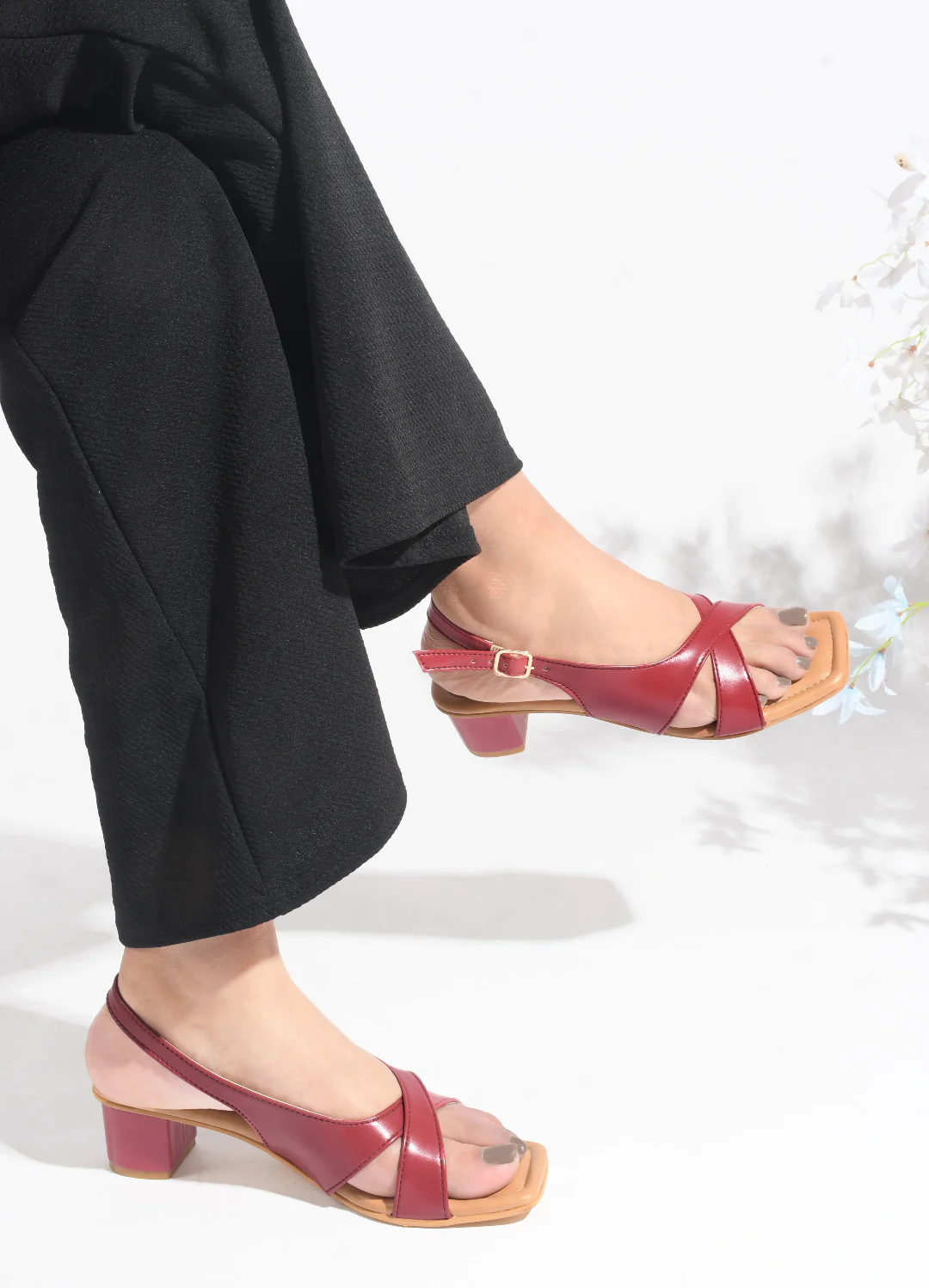 Women's Slingback Block Heels - Image 6